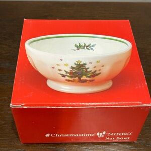 Nikko Christmastime Nut Bowl
